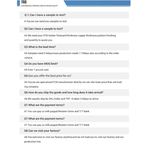 FR4 PCB Assembly with 0.4-2.0mm Board Thickness 0.3mm Min. Hole Size and 0.2mm Min. Line Width