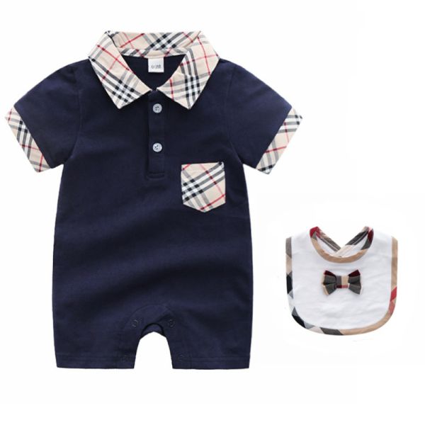 High Quality Infant Baby Organic Bodysuit With Bow Summer Thin Romper OEM