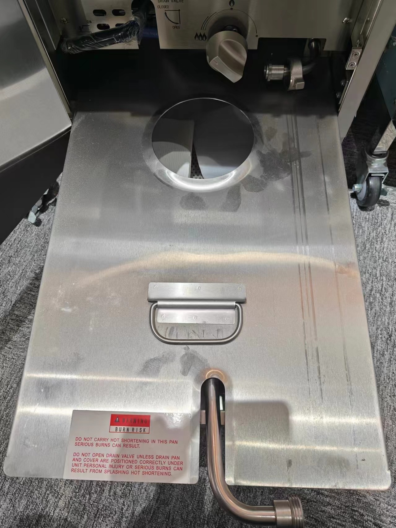 Gas Heating 220V Digital Computer Panel One Pot Two Baskets Open Deep Fryer