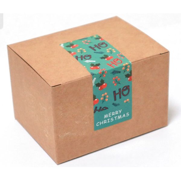 Personalised 2022 Christmas Box Sealing Sticker Removable Printable Labels