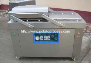 China French Fries Double Chamber Vacuum Packing Machine on sale
