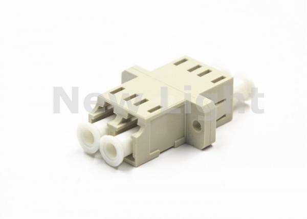 Quality White Color LC Fiber Optic Adapter ABS Material LC SC Adapter With Flange for sale