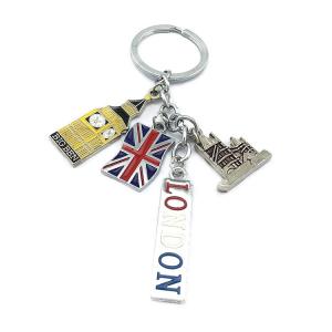 China Metal London souvenir keychain on sale