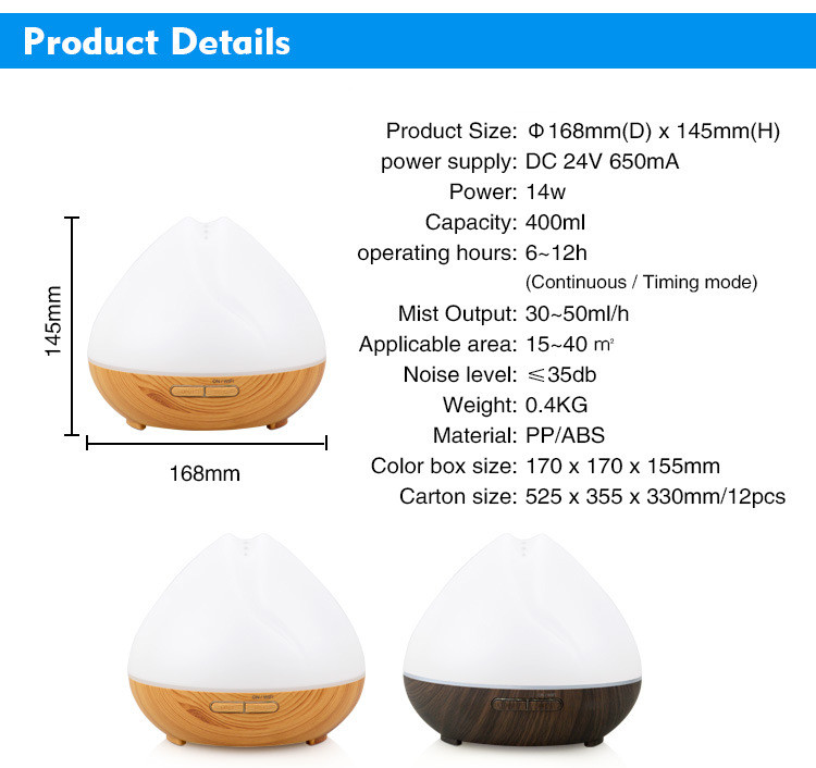 400ml Voice Control Smart WiFi Essential Oil Diffuser