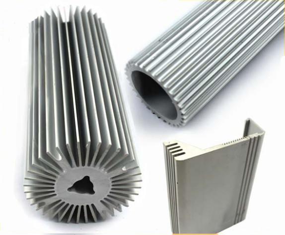 Quality Architectural Aluminium Profile , Circular Heatsink Extruded Aluminium Profile for sale