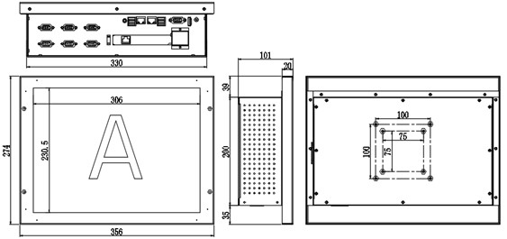 TPC-1502T 15" Industrial Touch Panel Computer 1 PCI Extension Board Paste J1900 CPU