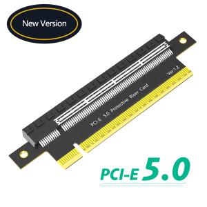 China PCI-E Express 5.0 16X  Male To Female Extender Riser Card Adapter Pcie 5.0 16x 180 Degree Height Increasing Card on sale