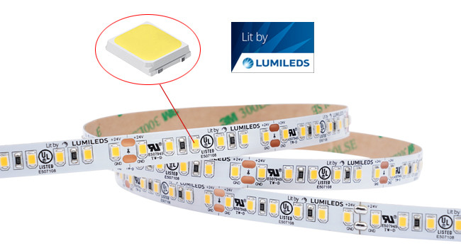 Linear Led Strip Lights Warm White 3000k 24v Led Tape Lights Outdoor For Ceiling