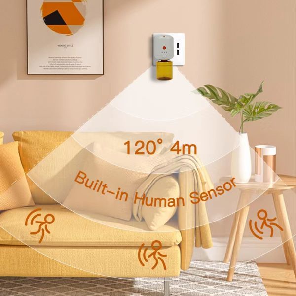 HOMEFISH 130ml Essential Oil Waterless Aroma Diffuser For Office DC 110-240V