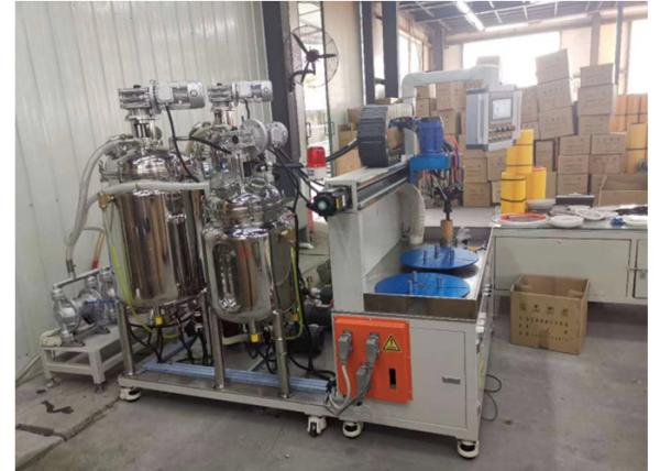 Quality 2.75KW Double Station Filter Gluing Machine PU Glue Injection for sale