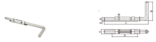 16mm Garage Swing Door Slide Latch Lock Hardware Bathroom Lockable Weird Solid Iron Steel