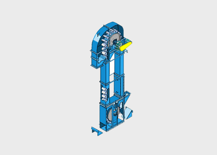 Material Flour Handling 30t/H Belt Type Bucket Elevator