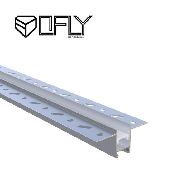 Quality Rimless Plaster In Recessed Led Profile 56mm With Opal Cover for sale