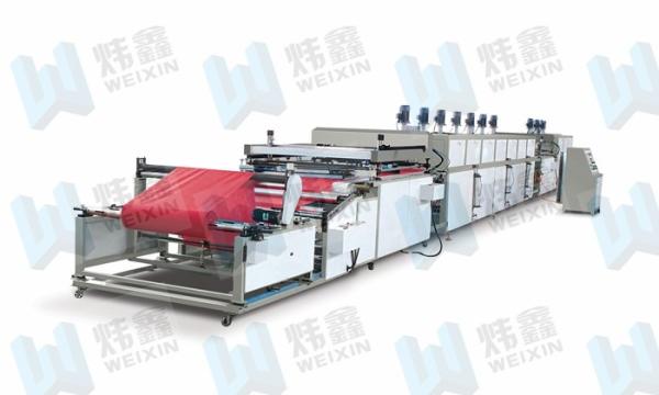 Quality High Efficiency Full Automatic Roll To Roll Non Woven Silk Screen Printing Press for sale