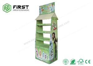 Buy cheap Glossy / Matt Lamination Cardboard Floor Displays CMYK Printing Customized Logo product