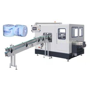Buy cheap HMI Control Tissue Paper Cutting And Packing Machine Dia 500mm product
