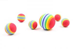 Buy cheap Three Size EVA Plastic Dog Balls , Cats Toys Iridescent Tennis Plastic Squeaky Dog Balls product