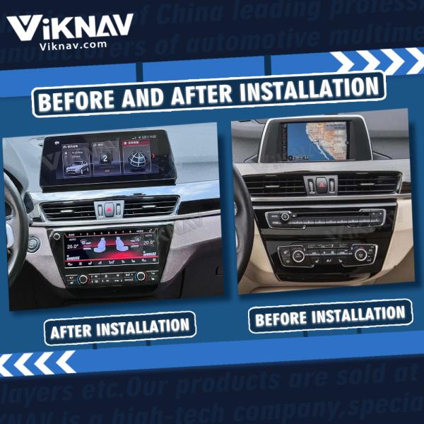 Viknav Car Climate Control For BMW X1 2016-2022 AC Panel Air Conditioning Screen LCD Digital Display