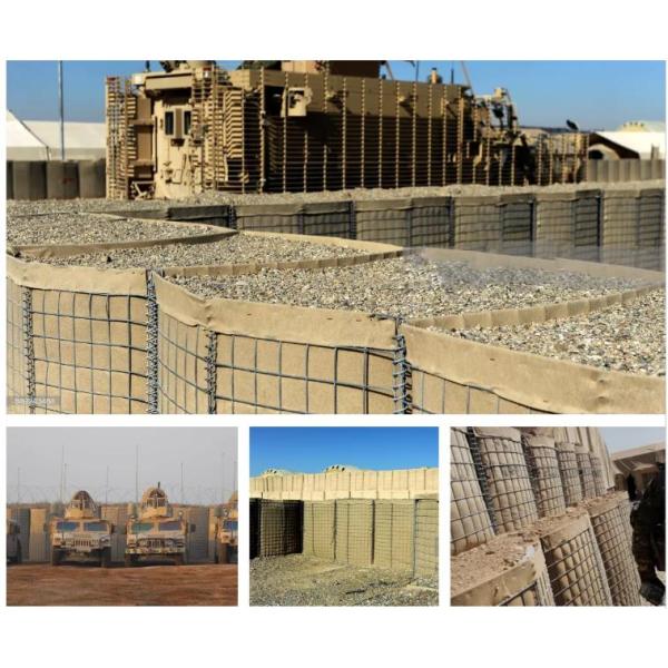 Strong Tensile Strength Wire Gabion Bastion Barrier Beautiful Structure