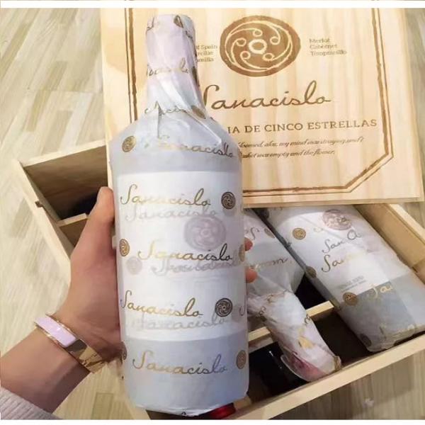 Quality Uncoated Fruit Wrapping Paper Virgin Pulp 17gsm Wine Bottle Tissue for sale