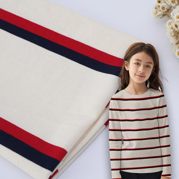 Quality Breathable And Skin-friendly And Soft Striped Knit Fabric For Tracksuit for sale