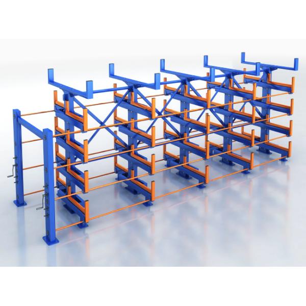 Pipe Telescopic Cantilever Shelf Metal Sheet Warehouse Storage Rack Telescopic Cantilever Shelves Long Materials