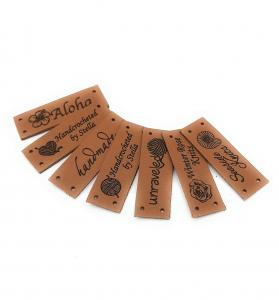 Buy cheap Embossed Sew On Backing Personalised Leather Craft Labels For Clothing product
