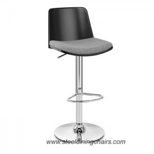 Buy cheap Solid Wood Chrome 82CM 38cm Upholstered Swivel Counter Height Bar Stools product