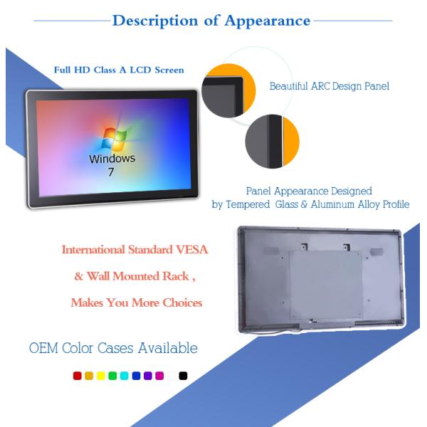 18.5'' - 65'' Interactive Displays Wall Mount Capacitive Multi Touch Screen Computer