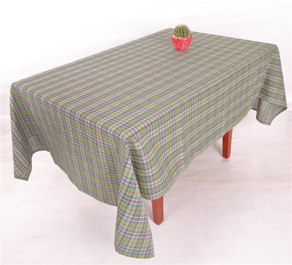 Quality Checkered Gingham Tablecloths Fabric With 100% Eco Friendly Polyester Material for sale