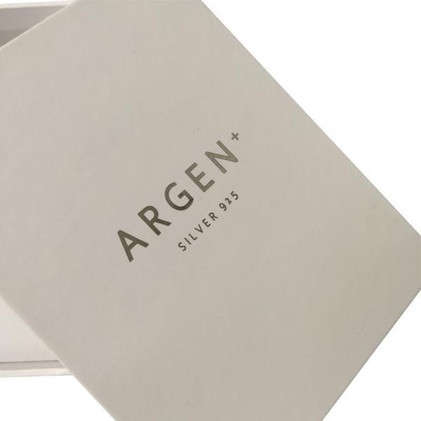 luxury Lid And Base Box 157g Art Paper 1000g Cardboard White Jewelry Packaging Box