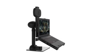 Unique Black Monitor Arm Stands Rotation Automatic Adjustable