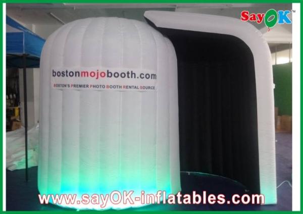 Quality Party Photo Booth Oxford Cloth Inflatable Photo Booth , Logo Printed Rounded Photo Tent for sale