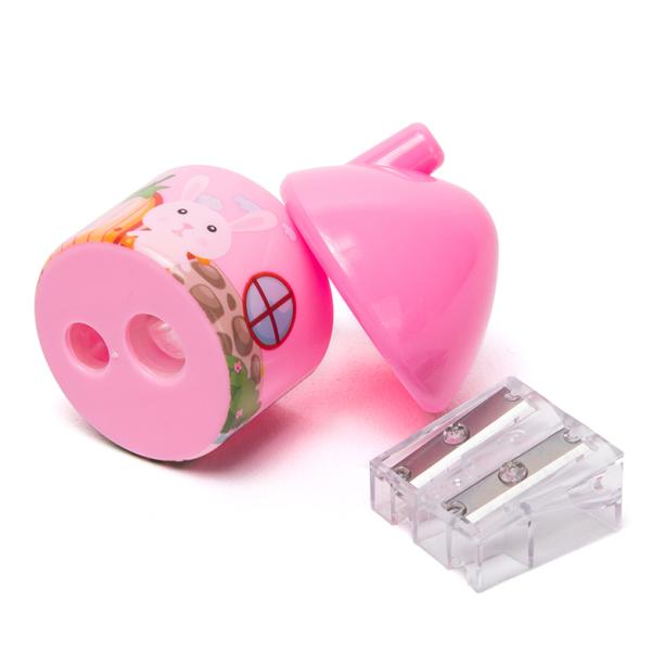 House Hut Double Hole Cartoon Pencil Sharpener Child Safe