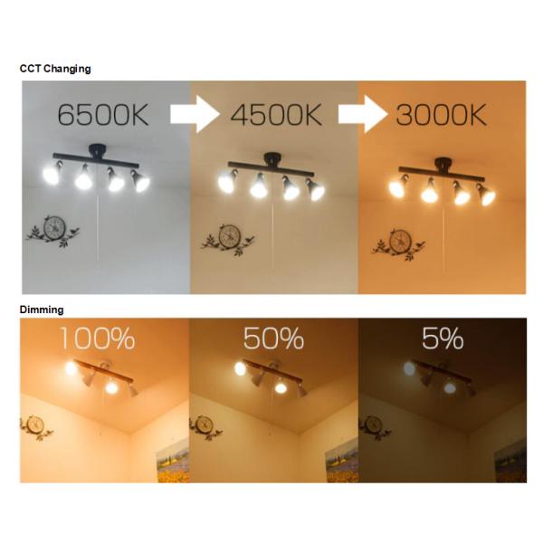 Smart Milky Dimmable LED Light Bulbs 3000 - 6500K Color Temperature