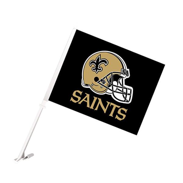 Quality Saints Flagolden car flags screen printed high quality for sale