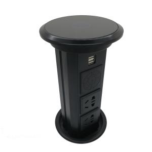 Bluetooth Audio Countertop Phone Wifi Smart Motorized Pop Up Socket For Kitchen Worktops
