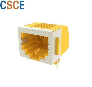 Buy cheap Half Shielded RJ45 Single Port With W / Panel Through Mount Connector CE Approved product