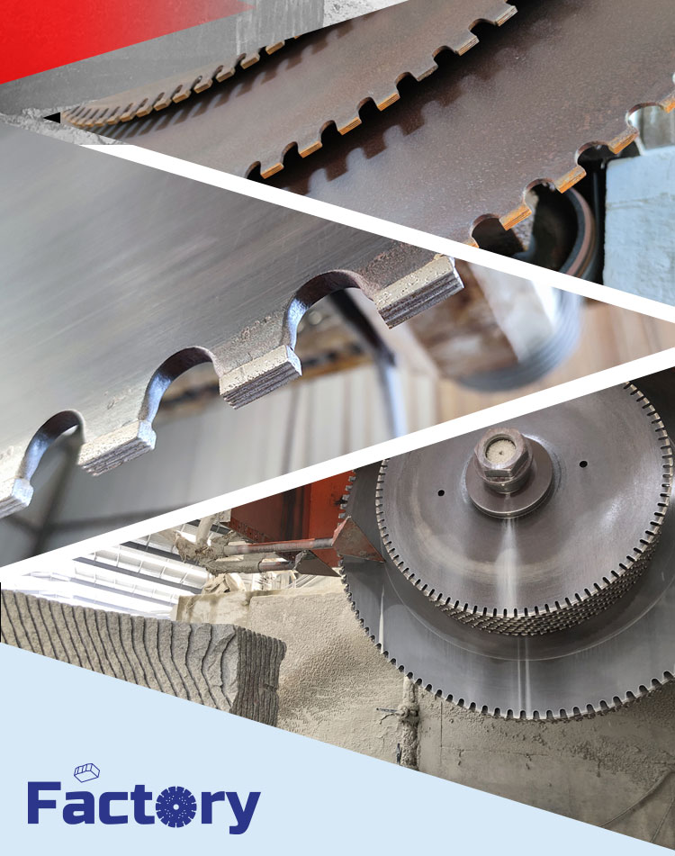 Stone Cutting Function 1200mm Limestone Marble Segment Diamond Tools 24/40 Diameter