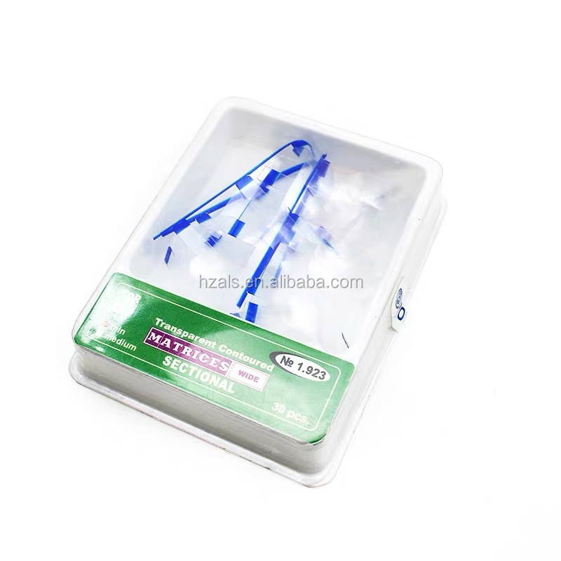 100Pcs/box Dental Filling Tools MICRODONT Interdental Spacer Polyester Matrix Bands Dental Material Matrices