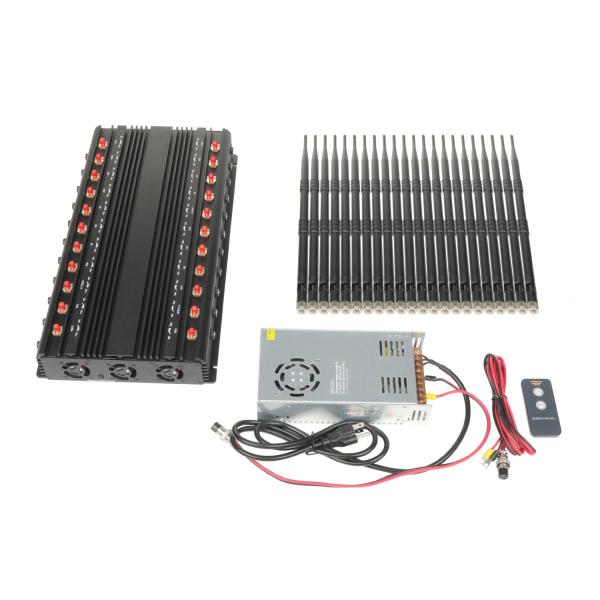 Multifunctional 22 Antennas Full-Band Wireless Signal Jammer With Remote Control. Blocks 5.2G, 5.8G, Wi-Fi 6E, Lora, etc. Signals, and Has a 70m