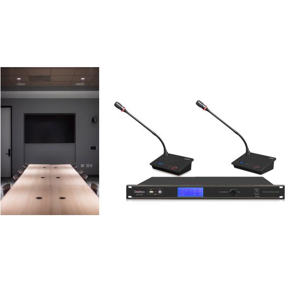 Quality delegate Audio Conference Equipment UHF Digital Discussion System for sale