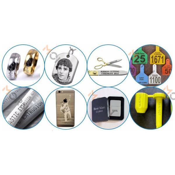 Jewelry / macbook / iphone cover / kitchen ware logo printing 20w laser marking machine with raycus mopa