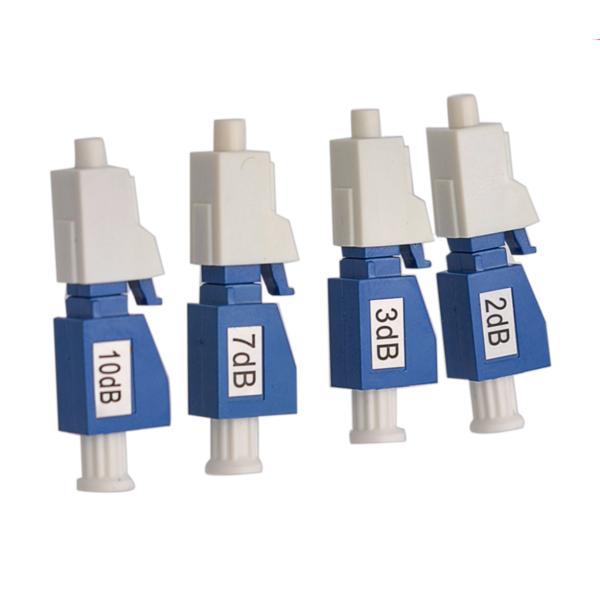 1000MW Fixed Type Lc Fiber Optic Attenuator Single Mode 3dB Telecom Standard