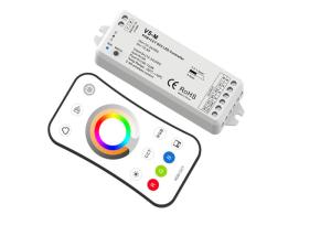 Buy cheap 5 Channel Touch Screen LED RGB Strip RF Controller , LED Strip Lights WIFI Controller product