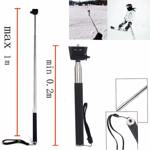 9 In 1 Go Pro Storage Bag Chest Strap Bicycle Bracket Kit Monopod For GoPro SJCAM SJ4000 SJ5000 Xiaomi Yi 4K