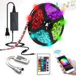 DC12V 14.4W/M RGB LED Strip Light 5m length 24 Keys Remote Controller