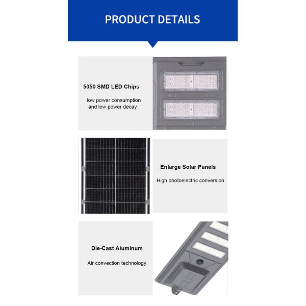 Integrated Solar Road Lamp Engineering All in One Outdoor LED Solar Street Light