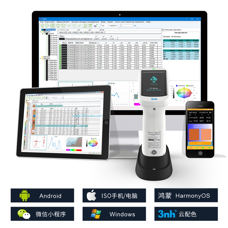 ST-700d Plus Silicon Photodiode Array Spectrophotometer Non Contact With 5 Apertures