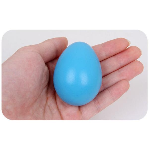 Assorted colors Solid Wooden Easter eggs for kids children DIY Graffiti painging can be with